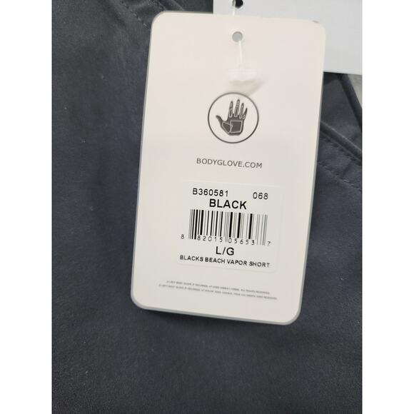 NEW Body Glove Smoothies Blacks Beach Vapor Boardshort Size L Black Pockets - Picture 5 of 13